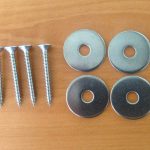 tuinposter ophangset RVS 4 stuks