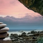 Relax stenen zonsondergang