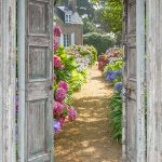 Openslaande deuren: Hortensiatuin 175x135 cm