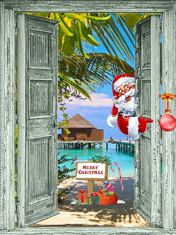 groene-deuren-tropical-kerstposter