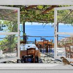 tuindoek openslaand venster Taverna